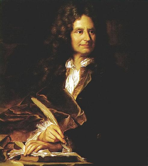 Hyacinthe Rigaud Portrait of Nicolas Boileau